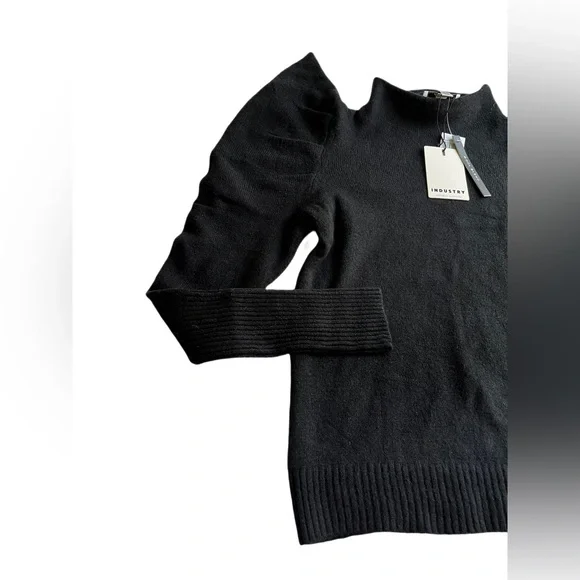 Industry Republic Contemporary‎ Wool Blend Butterfly Sleeve Modern Sweater - Picture 3 of 8